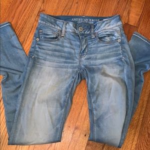 Light wash American Eagle jeans